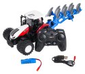 Traktor Czerwony R/C Z Pługiem 1:24