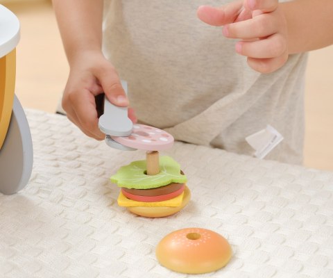 Viga 44280 PolarB Mały Burger Bar - Drewniany Wózek Kulinarny