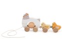 Viga 44285 PolarB Drewniana zabawka do ciągnięcia - kura z kurczaczkami
