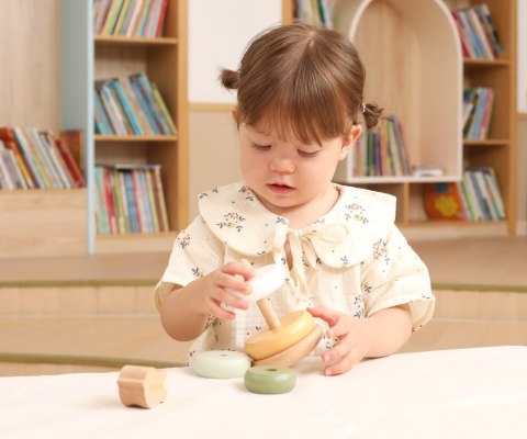 Viga 44298 PolarB Drewniana wieża do układania - Ptaszek