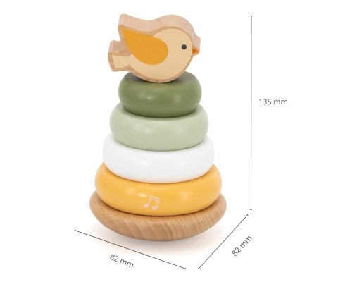 Viga 44298 PolarB Drewniana wieża do układania - Ptaszek