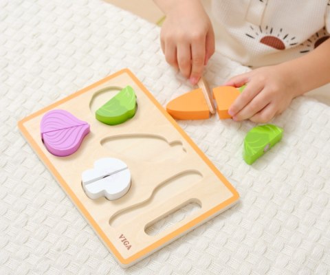 Viga 44790 Zabawa w krojenie - kolorowe warzywa