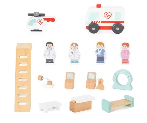 Viga 44802 Drewniany szpital z akcesoriami
