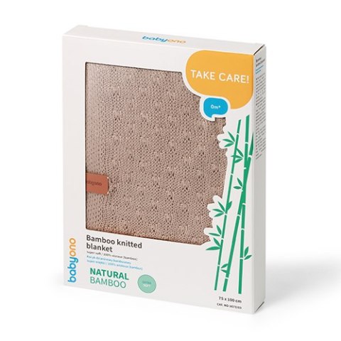 B.O.1673/03 Kocyk bambusowy beżowy