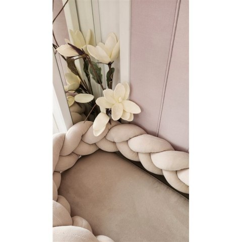 KIECZMERSKI Ochraniacz - warkocz MIMINU SOFT 220-240cm śmietanka