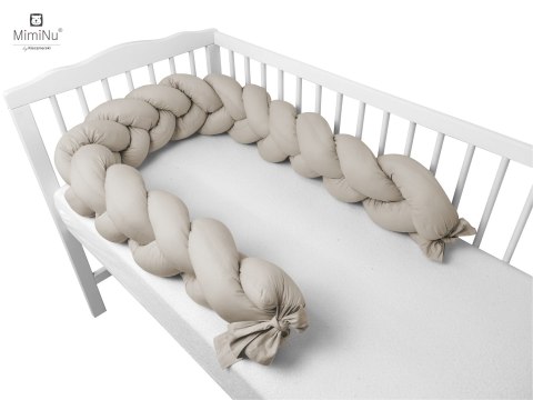 KIECZMERSKI Ochraniacz - warkocz bawełna 100% dł.240 cm beż