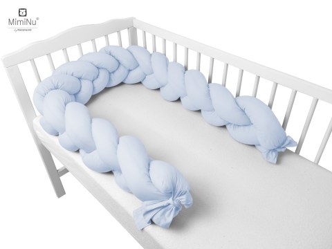 KIECZMERSKI Ochraniacz - warkocz bawełna 100% dł.240 cm błękit