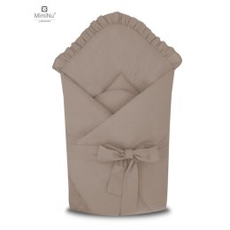 KIECZMERSKI Rożek wiązany ROYAL z falbanką 75x75 cm mokka