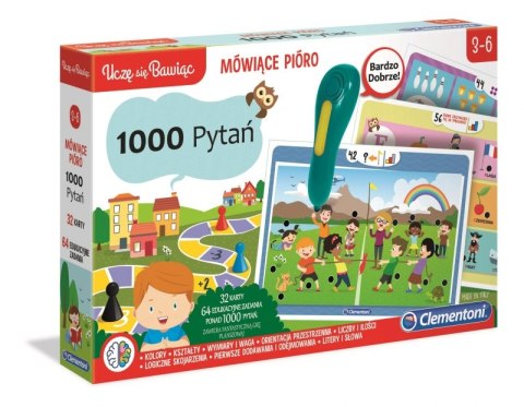 Mówiące pióro 1000 pytań gra edukacyjna Clementoni#G2