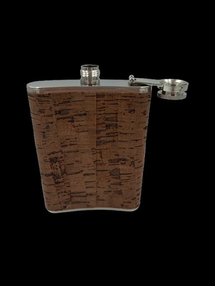 Piersiówka Metal Korek Ciemny 0.2 L Podróżna#G2