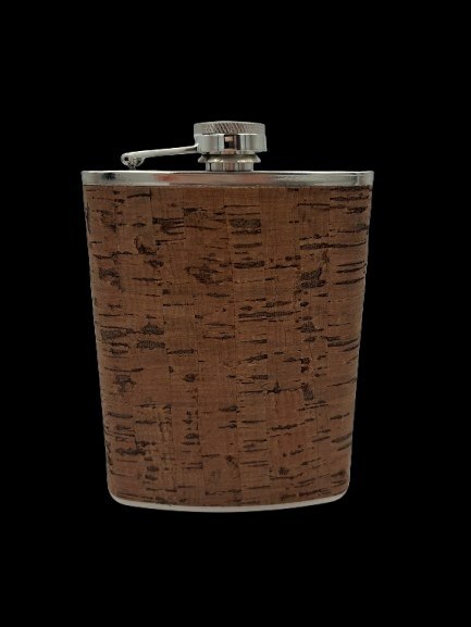 Piersiówka Metal Korek Ciemny 0.2 L Podróżna#G2