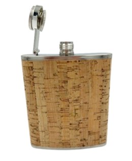 Piersiówka Metal Korek Jasny 0.2 L Podróżna #G2