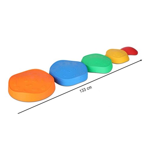 Ścieżka sensoryczna kamienie rzeczne do treningu równowagi podłoga to lawa gra 5szt