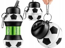 Silikonowy Składany Bidon dla dzieci Piłka Nożna 550 ml #G2