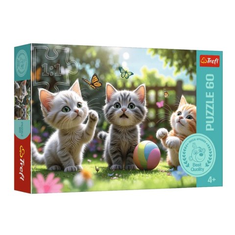 TREFL 17412 Puzzle 60 Trzy kociaki