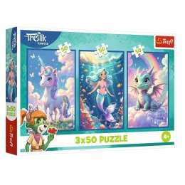 TREFL 34879 Puzzle 3x50 Razem w kolorowym świecie