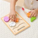 VIGA 44790 Drewniana Układanka edukacyjna Montessori Warzywa