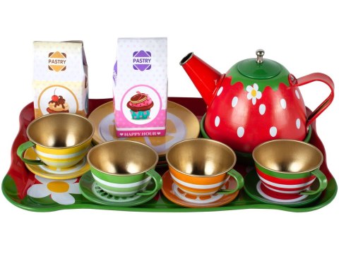 Zestaw Kawowy, do Parzenia Herbaty Kawy Czajnik Filiżanki + Akcesoria 16 el.