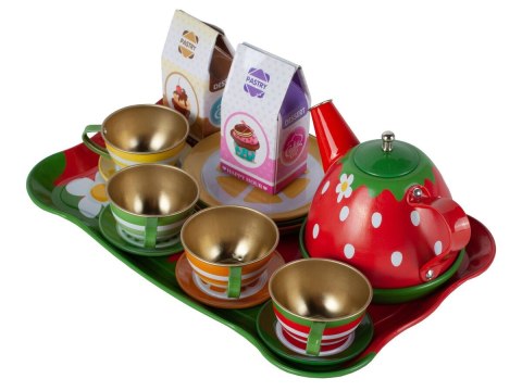 Zestaw Kawowy, do Parzenia Herbaty Kawy Czajnik Filiżanki + Akcesoria 16 el.