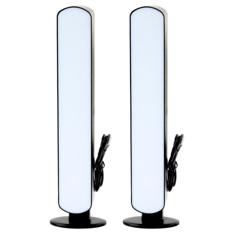 Zestaw Lampy Ambient RGB LED Gamingowe na Biurko Pilot 2 szt.