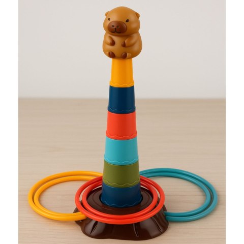 Gra Zręcznościowa Rzut Do Celu Obręcze 5 Poziomów Kapibara