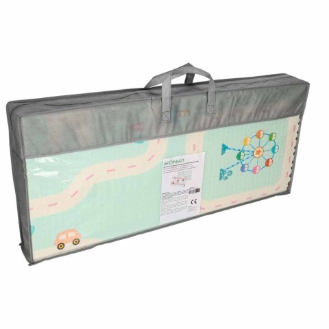 Mata edukacyjna piankowa dwustronna składana pandy ulica 180 x 200cm