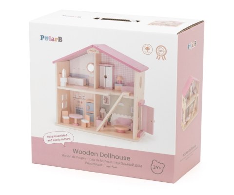 Viga 44256 PolarB Dwupoziomowy domek dla lalek z mebelkami