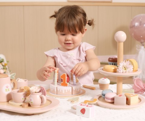 Viga 44286 PolarB Drewniany tort urodzinowy do zabawy