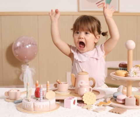 Viga 44286 PolarB Drewniany tort urodzinowy do zabawy