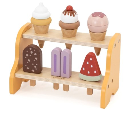 Viga 44293 PolarB Drewniany zestaw lodów - mała lodziarnia