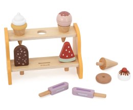 Viga 44293 PolarB Drewniany zestaw lodów - mała lodziarnia
