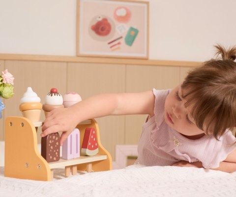 Viga 44293 PolarB Drewniany zestaw lodów - mała lodziarnia