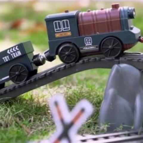 WOOPIE Kolejka Elektryczna Lokomotywa Towarowa Tor XXL 90 el.