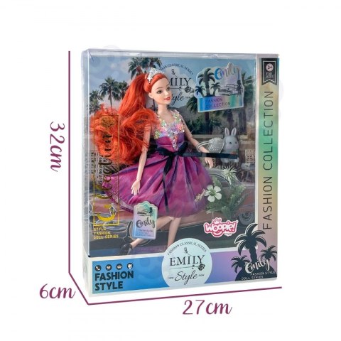 WOOPIE ROYAL Lalka Emi Style Fashion 32 cm - Stylowa Księżniczka w Różowej Sukni + Akcesoria