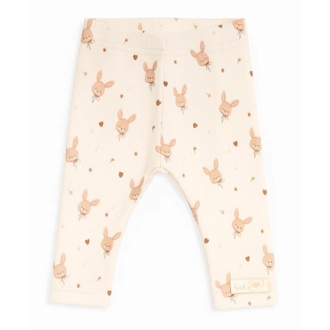 BABY 01981 Leginsy niemowlęce Królik 56/62 prążek