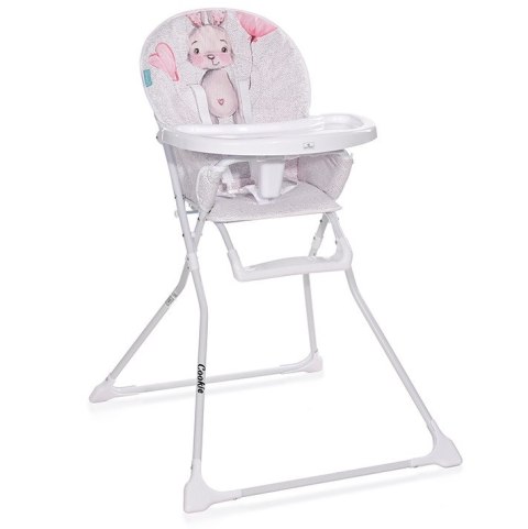 COOKIE Noble Grey&Pink Rabbit krzesełko do karmienia