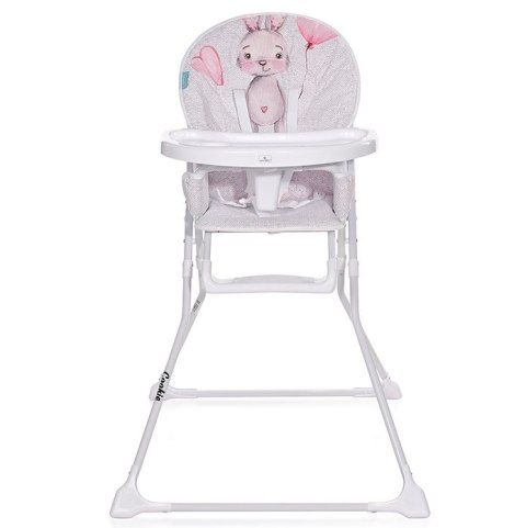 COOKIE Noble Grey&Pink Rabbit krzesełko do karmienia