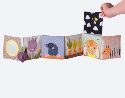 Dwustronna Książeczka Sensoryczna Urban Garden - Stymulacja Wzrokowa i Rozwój Zmysłów dla Maluchów