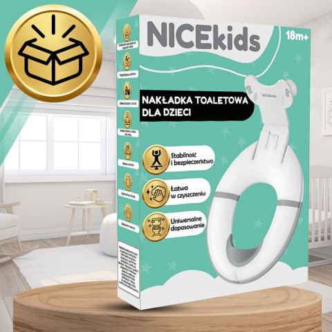 NAKŁADKA SEDESOWA NA TOALETĘ SEDES DLA DZIECKA NA DESKĘ SEDESOWĄ WC NICEkids