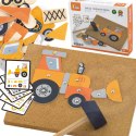 VIGA Drewniana Przybijanka Pojazdy budowlane 45 elementów Montessori