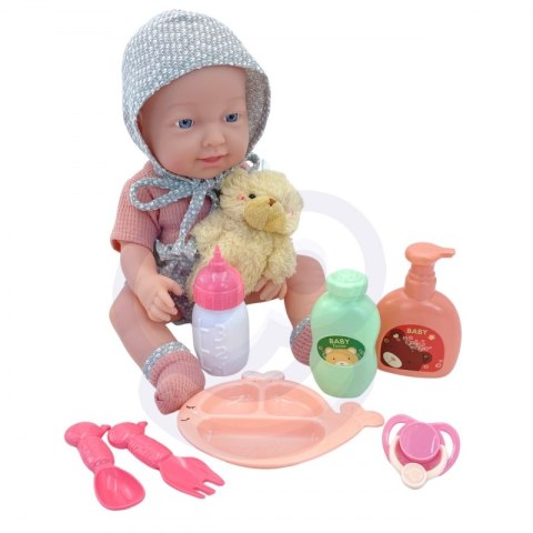 WOOPIE 50988 ROYAL Lalka Bobas 36cm w ubranku z misiem