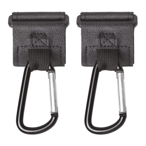Karabińczyk na pasku skórzanym 2 szt