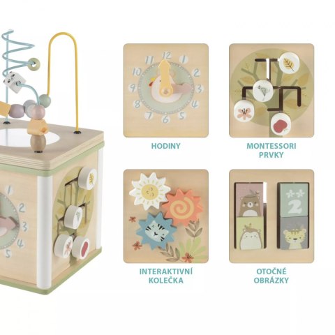 Kostka atywności drewniana