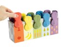 Królicza Zabawa - Edukacyjna Zabawka z Klipsami do Rozwoju Motoryki i Kolorów