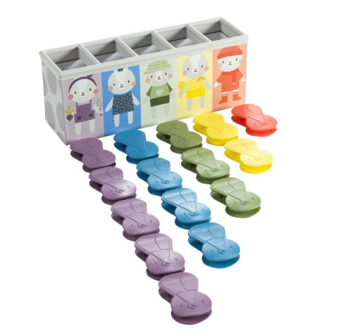 Królicza Zabawa - Edukacyjna Zabawka z Klipsami do Rozwoju Motoryki i Kolorów