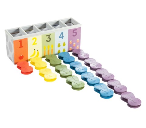 Królicza Zabawa - Edukacyjna Zabawka z Klipsami do Rozwoju Motoryki i Kolorów