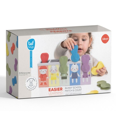 Królicza Zabawa - Edukacyjna Zabawka z Klipsami do Rozwoju Motoryki i Kolorów