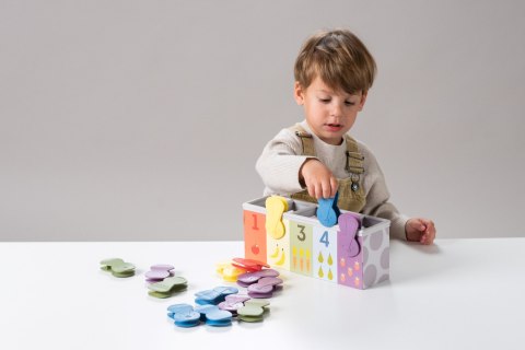 Królicza Zabawa - Edukacyjna Zabawka z Klipsami do Rozwoju Motoryki i Kolorów