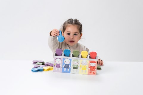 Królicza Zabawa - Edukacyjna Zabawka z Klipsami do Rozwoju Motoryki i Kolorów