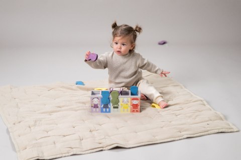 Królicza Zabawa - Edukacyjna Zabawka z Klipsami do Rozwoju Motoryki i Kolorów